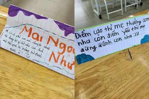 Bật cười với lời nhắn 'đừng đánh con' khi mẹ họp phụ huynh