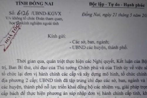 Đồng Nai: Phê bình 1 chủ tịch huyện vì cho cán bộ đi Hà Giang học tập chuyển đổi số