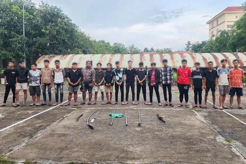 Cảnh sát ngăn chặn kịp thời nhóm thanh niên mang hung khí đánh nhau