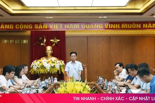 Thường trực Tỉnh ủy làm việc với Báo Hà Tĩnh
