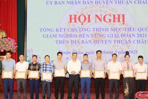 Thuận Châu tổng kết chương trình mục tiêu quốc gia giảm nghèo bền vững