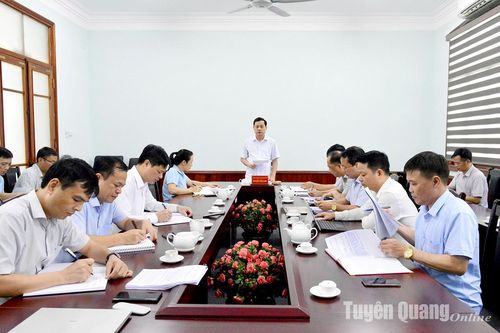Khẩn trương hoàn thiện các phần việc còn lại của Đề án tổng thể di dân, tái định cư Dự án thủy điện Tuyên Quang
