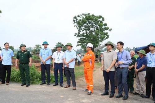 Huyện Bình Xuyên bảo vệ thi công dự án Đường dây 110kV Bá Thiện - Khai Quang