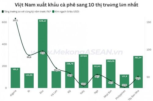 Xuất khẩu cà phê tăng giá, đạt kim ngạch 4,2 tỷ USD trong hơn 4 tháng