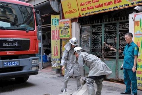 Cầu Giấy diễn tập phòng cháy, chữa cháy tại khu dân cư nguy cơ cháy nổ cao
