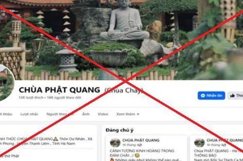 Cảnh báo giả mạo Fanpage chùa Phật Quang để kêu gọi từ thiện