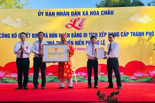 Nhà thờ Tiền hiền Phong Lệ là Di tích lịch sử cấp thành phố
