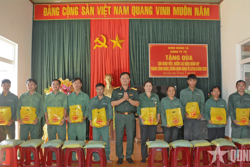 Công ty 78 (Binh đoàn 15) trao 1.203 suất quà tặng công nhân, người lao động