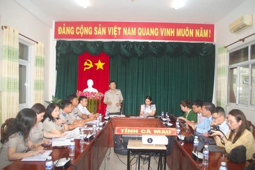 Đoàn công tác của Tổng cục Thi hành án dân sự làm việc tại Kiên Giang, Cà Mau