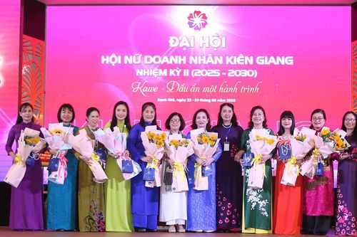 Hội nữ Doanh nhân An Giang tham dự Đại hội Hội nữ Doanh nhân tỉnh Kiên Giang