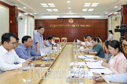 Chủ tịch UBND tỉnh Nguyễn Tấn Tuân làm việc với thị xã Ninh Hòa về sắp xếp, xử lý tài sản công khi sáp nhập
