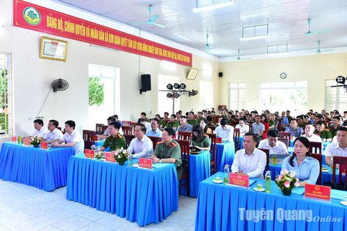 Tiếp tục nhân rộng mô hình, điển hình tiên tiến về công tác đảm bảo ANTT trong xây dựng nông thôn mới