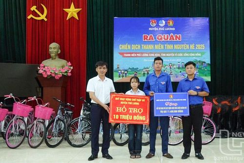 Huyện đoàn Phú Lương ra quân chiến dịch tình nguyện hè