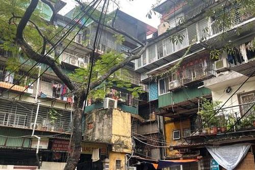 Cận cảnh khu tập thể cũ ở Hà Nội dự kiến cải tạo thành cao ốc cao 55 tầng