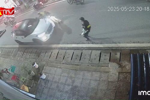 Tạm giữ tài xế ô tô trốn đo nồng độ cồn, tông vào CSGT