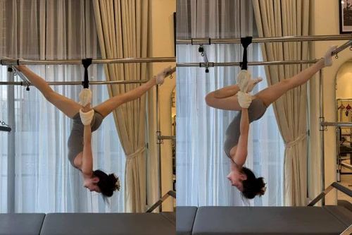 Chu Thanh Huyền khoe vóc dáng, tập pilates 'độ body'