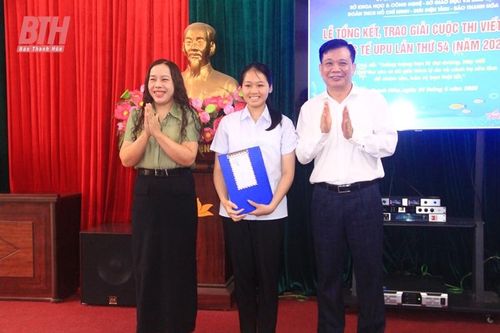 Trao giải Cuộc thi viết thư quốc tế UPU lần thứ 54 - năm 2025