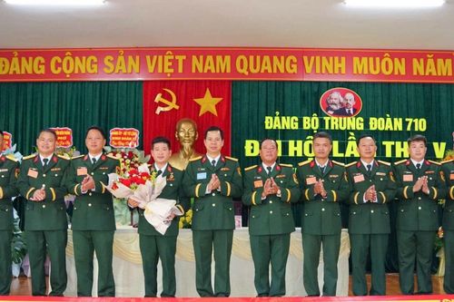 Trung đoàn 710 tổ chức thành công Đại hội Đảng bộ lần thứ V