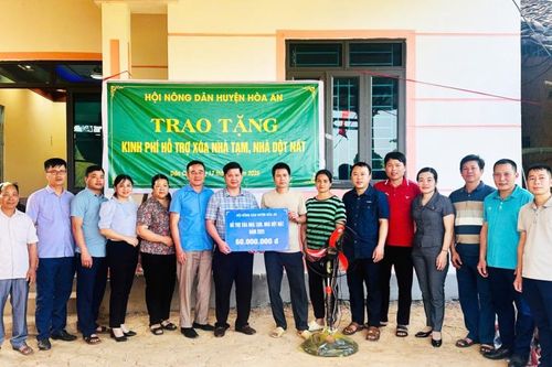 Các cấp hội nông dân chung tay xóa nhà tạm, nhà dột nát