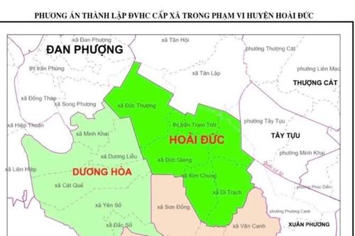Trụ sở 4 xã mới ở Hoài Đức