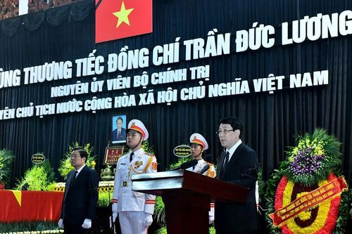 Toàn cảnh Lễ truy điệu và đưa tang nguyên Chủ tịch nước Trần Đức Lương