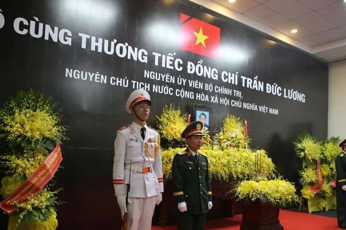 Trang nghiêm Lễ truy điệu nguyên Chủ tịch nước Trần Đức Lương tại Quảng Ngãi