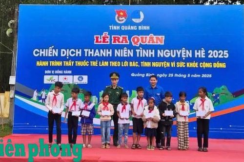 Tuổi trẻ BĐBP Quảng Bình đồng loạt tổ chức ra quân Chiến dịch Thanh niên tình nguyện Hè năm 2025
