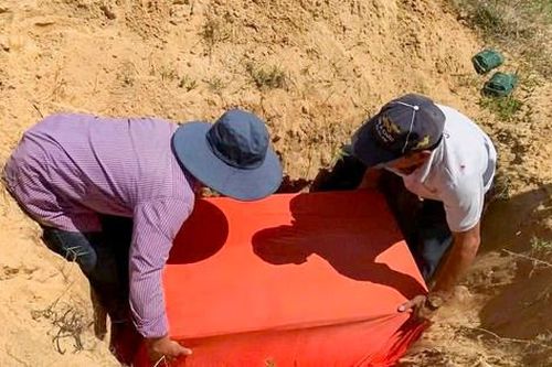 Ngư dân Quy Nhơn chôn cất cá voi 'lụy bờ' theo phong tục truyền thống
