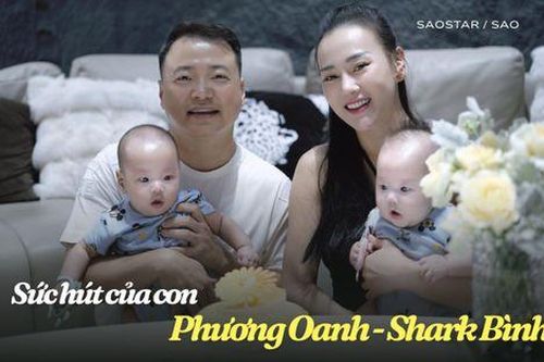 Sức hút bất ngờ của hai con Phương Oanh và Shark Bình