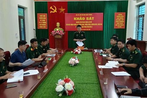 Đoàn công tác Bộ Tham mưu, Bộ đội Biên phòng khảo sát khu vực biên giới của tỉnh