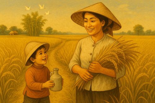 Cánh đồng đầy gió