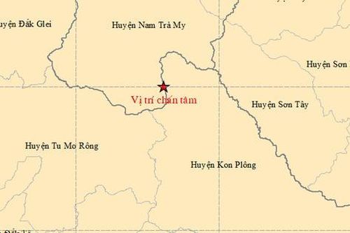 Động đất 4.2 độ ở Kon Tum gây rung lắc mạnh