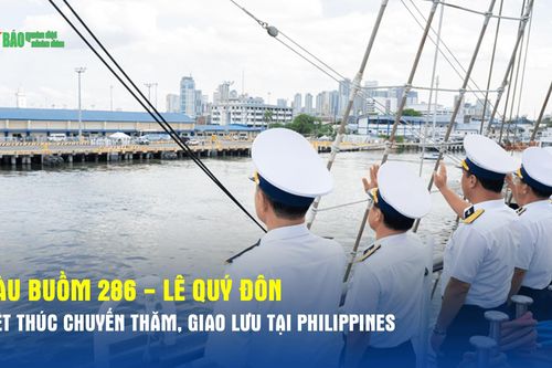 Tàu buồm 286 - Lê Quý Đôn kết thúc chuyến thăm, giao lưu tại Philippines