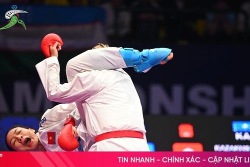 Những hình ảnh đáng nhớ của Hoàng Thị Mỹ Tâm tại giải Karate châu Á