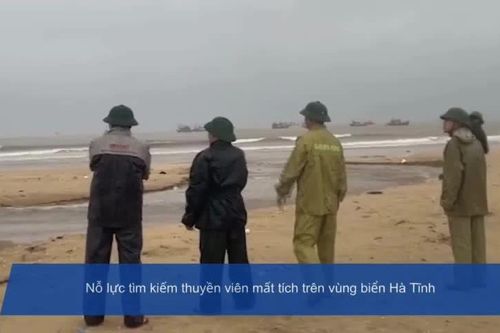 Đề xuất sử dụng trực thăng tìm kiếm 10 thuyền viên mất tích ở vùng biển Hà Tĩnh