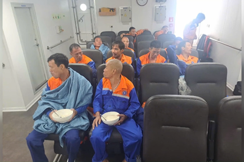 Cứu nạn toàn bộ thuyền viên tàu chở than bị chìm ngoài khơi Vũng Áng