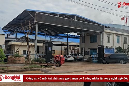 Công an có mặt tại nhà máy gạch men có 2 công nhân tử vong nghi ngộ độc khí CO