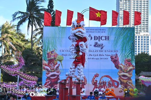 150 vận động viên tham gia Giải vô địch lân - sư - rồng tỉnh Khánh Hòa lần thứ 2