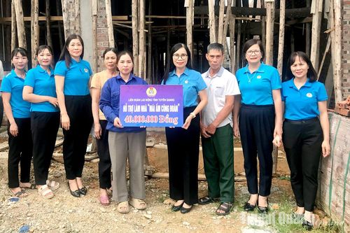 Hỗ trợ 5 nhà Mái ấm Công đoàn cho đoàn viên, CNVCLĐ có hoàn cảnh khó khăn