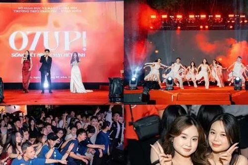 Lễ trưởng thành THPT Trần Phú - Hoàn Kiếm: 2K7 chụp Photobooth, 'quẩy' cùng Wxrdie