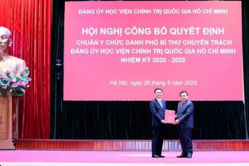 Đồng chí Trương Công Đắc giữ chức Phó Bí thư chuyên trách Đảng ủy Học viện Chính trị quốc gia Hồ Chí Minh