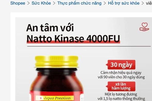 Sàn thương mại điện tử Shopee và Lazada bán nhiều thực phẩm chức năng chưa được cấp giấy công bố sản phẩm
