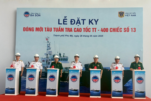 Tổng công ty Ba Son đặt ky đóng mới tàu tuần tra cao tốc TT-400
