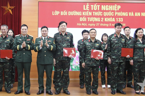 Học viện Chính trị tổ chức Lễ tốt nghiệp Lớp bồi dưỡng kiến thức quốc phòng và an ninh đối tượng 2