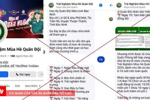 Cảnh giác lừa đảo khi đăng ký cho trẻ tham gia 'trại hè quân đội'