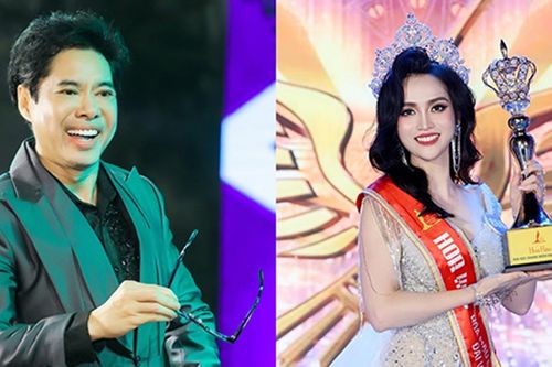 Nữ giám đốc 32 tuổi vui sướng được ca sĩ Ngọc Sơn trao vương miện hoa hậu