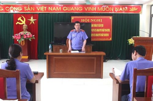 Viện trưởng VKSND tỉnh Thanh Hóa thăm và làm việc tại 5 VKSND cấp huyện