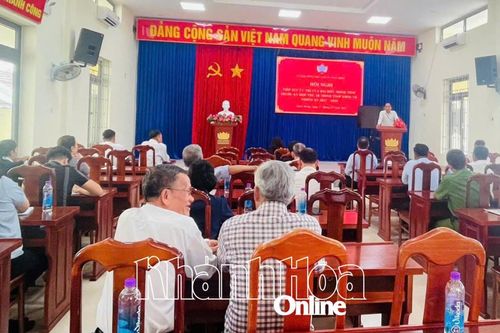 Đại biểu HĐND tỉnh Khánh Hòa tiếp xúc cử tri huyện Diên Khánh