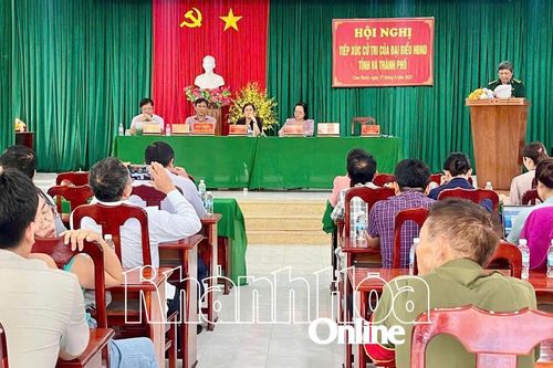 Đại biểu HĐND tỉnh Khánh Hòa tiếp xúc cử tri TP. Cam Ranh