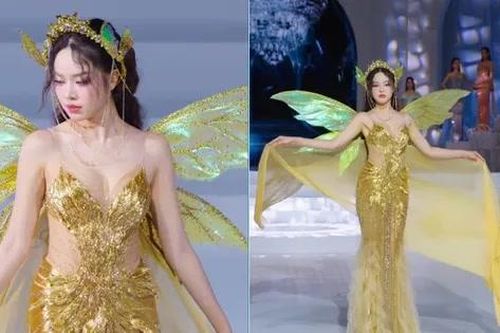 Hoa hậu Thanh Thủy hóa nàng tiên hoa, xử lý tinh tế khi gặp sự cố trên sàn diễn
